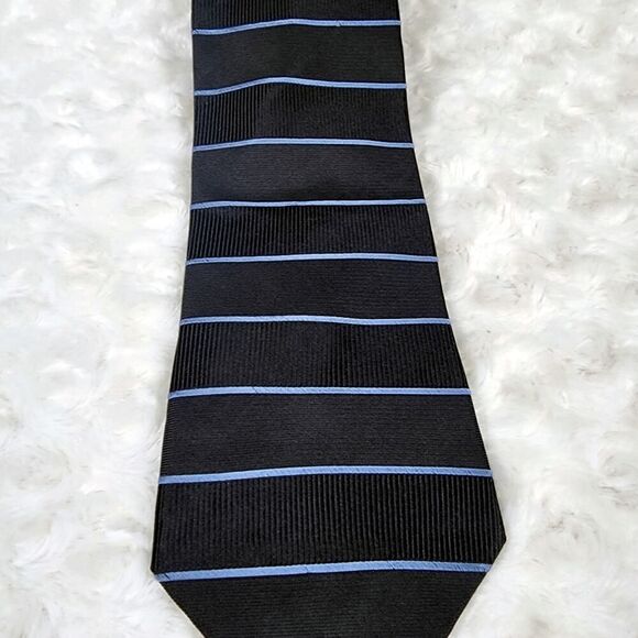 Tommy Hilfiger Striped Tie Blue - Picture 4 of 7